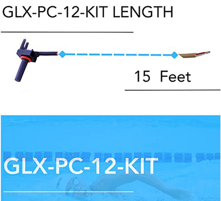 15 피트 케이블로 태양인 GLX-PC-12-KIT 연못 온도 센서 서미스터 물 공기