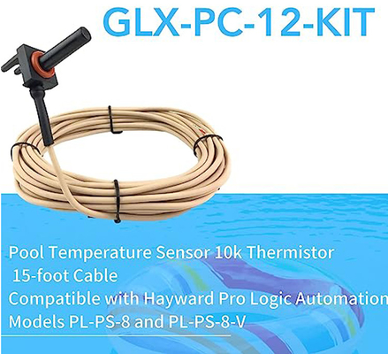15 피트 케이블로 태양인 GLX-PC-12-KIT 연못 온도 센서 서미스터 물 공기