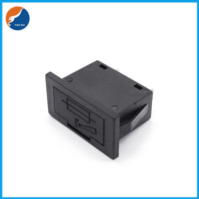 5.2x20mm 전류 퓨즈용 BHC1 블랙 하우징 유리 세라믹 튜브 PCB 보드 마운트 퓨즈 홀더